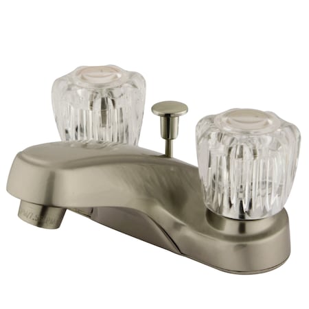 Kingston Brass 4" Centerset Bathroom Faucet, Brushed Nickel KB168